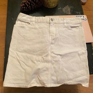 White Tommy Hilfiger Denim Skirt